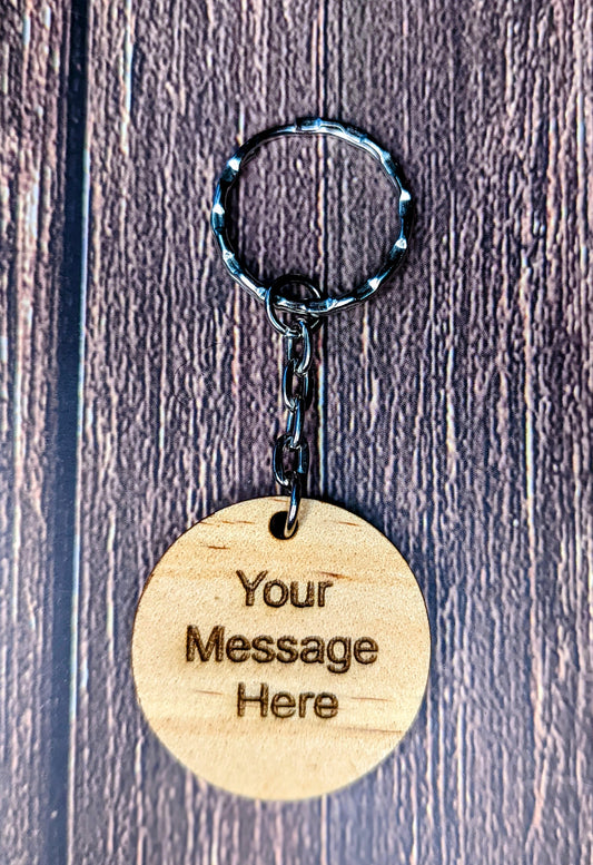 Personalized School Leavers Keyrings - Sustainable Wood End of Year Gifts for Students