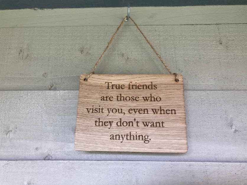Handmade Wooden Personalised Sign, Personalised Wooden Plaque, Custom Wooden Hanging Sign, Oak Sign, Man Cave Sign, Door Sign