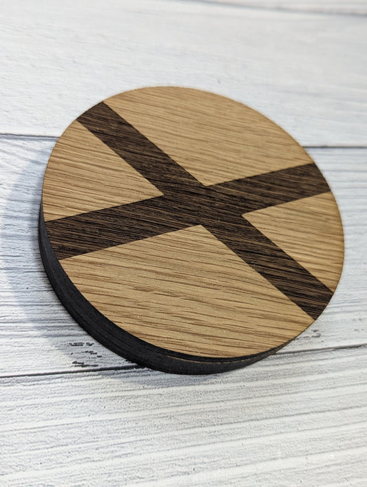 Northern Ireland Coasters, Irish Gifts, Oak