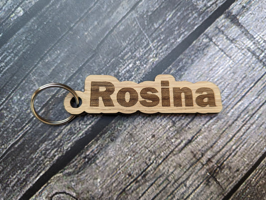 School Student Gifts, Personalised Keyrings For Students, Gifts From Teacher, Oak Wooden Keyrings, Name Keyrings, Teacher Gifts