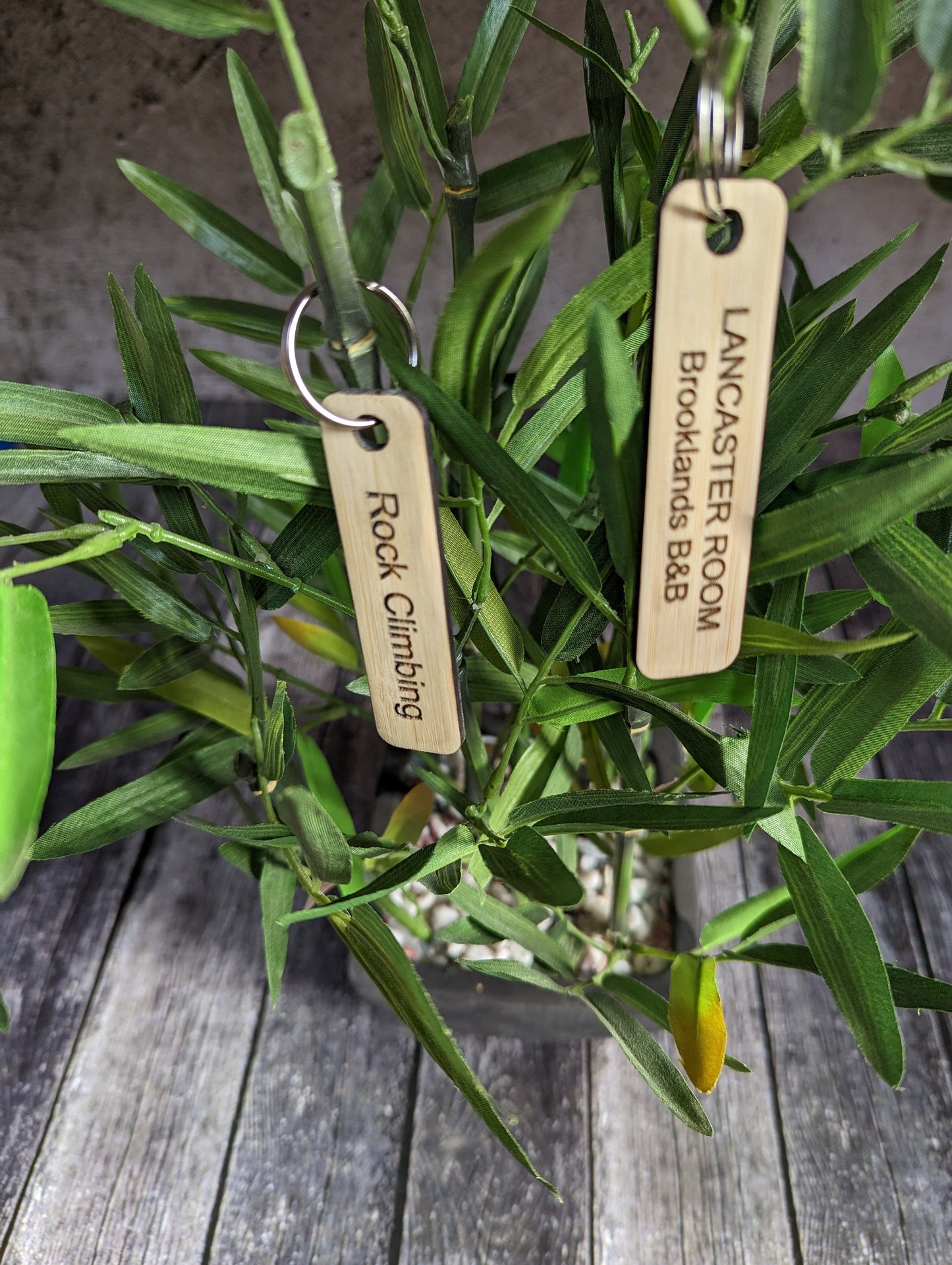 Personalised Bamboo Keyrings for Your Business, Business Keyring