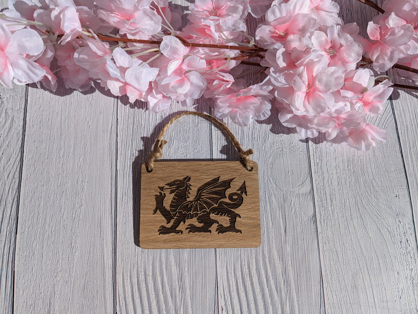 Welsh Dragon Wooden Sign | Personalised | 4 Sizes | Oak