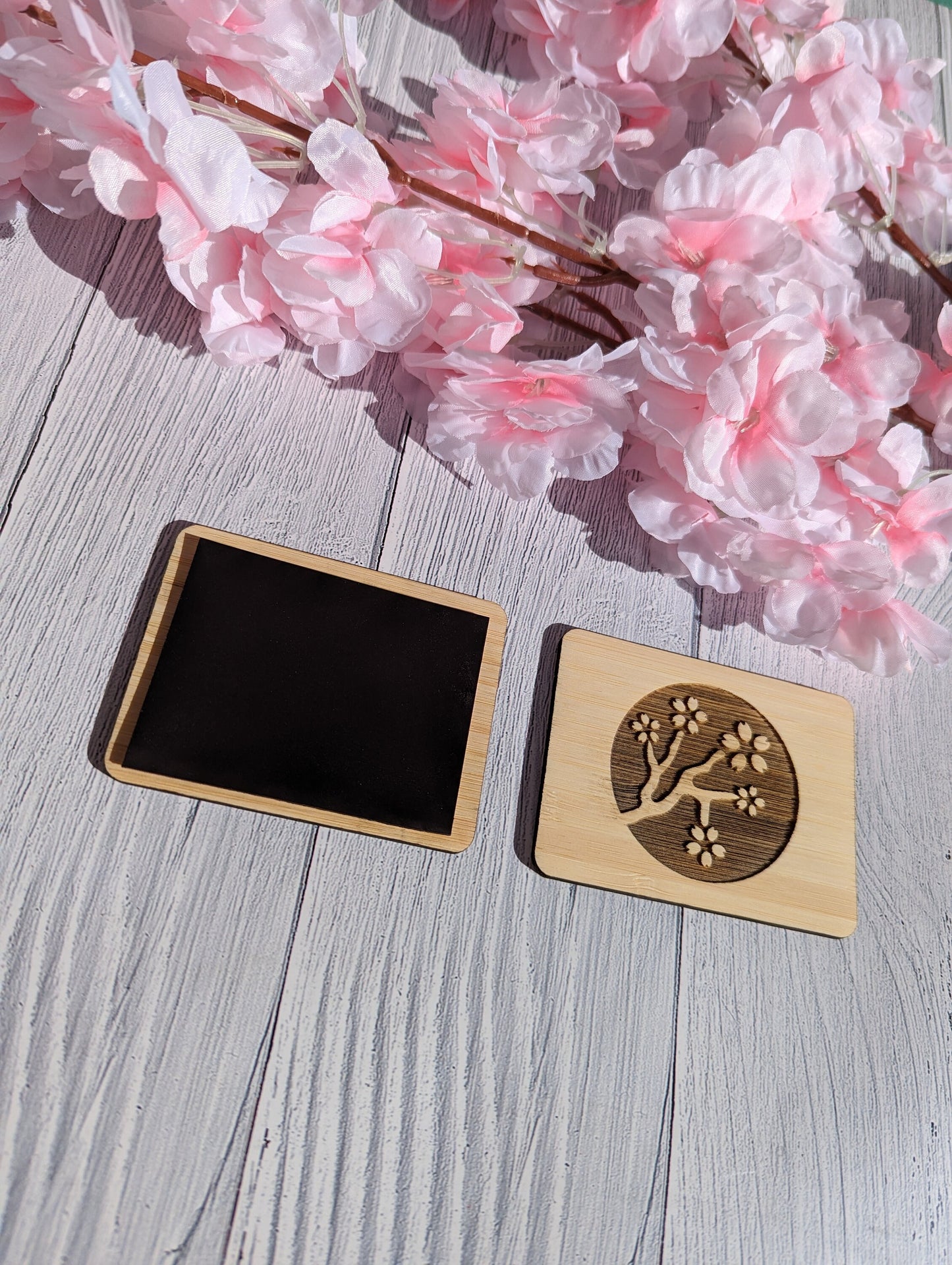 Personalised Bamboo Fridge Magnets: Engraved Logo, Sustainable Business Gifts