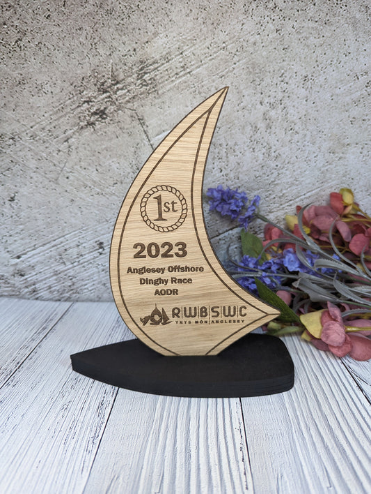Personalised Sailing Trophy - Ideal Sailing Award, Sailing Prize for Clubs & Events