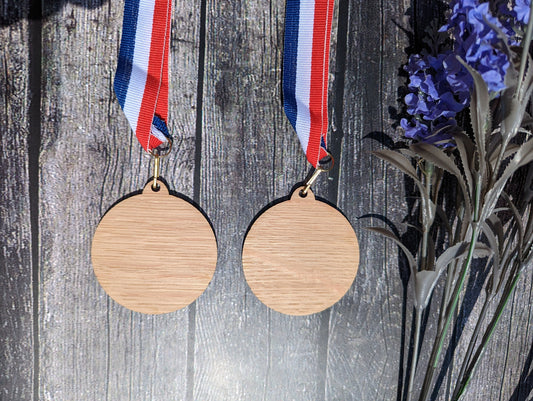 Best Dad & Dad Gorau Medals with Welsh Dragon - Meaningful Gifts, Birthday Gift, Father's Day Gift