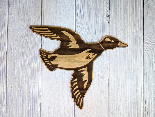 Wooden Flying Ducks Wall Art | Eco-friendly Decor | Set of 3 Sizes Available | Retro Art