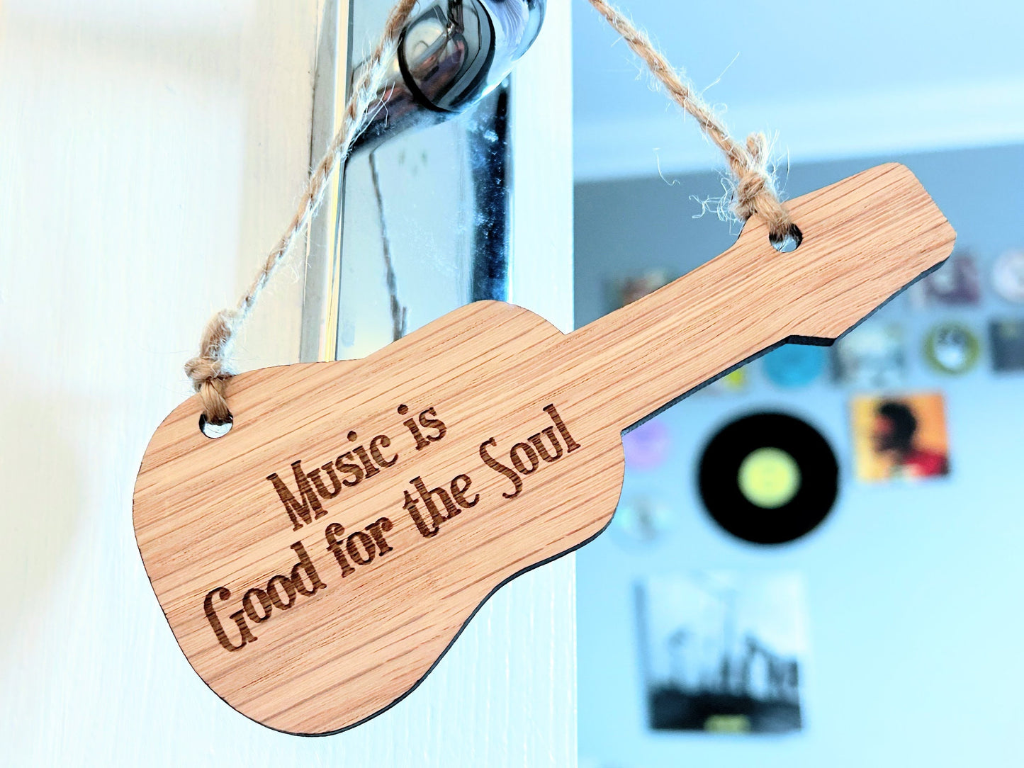 Price Personalised Wooden Acoustic Guitar Sign - Acoustic - Custom Music Gift - Gift For Guitarists