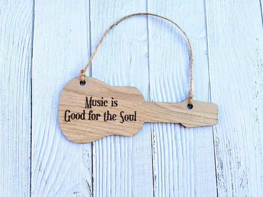 Price Personalised Wooden Acoustic Guitar Sign - Acoustic - Custom Music Gift - Gift For Guitarists