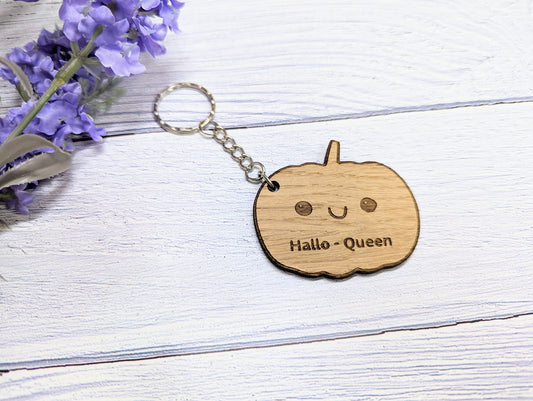 Personalised Halloween Pumpkin Keyring - A Spooky Season Must-Have!