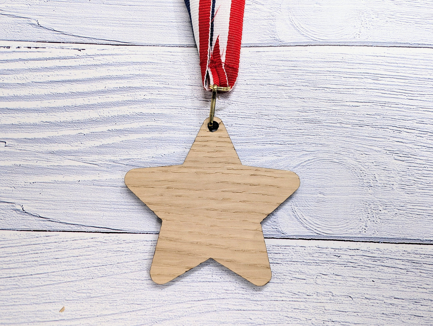 Personalised Star-Shaped Wooden Medals, Single or Bundle Pack