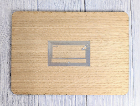 Custom NFC 'Tap to Follow Us' Wooden Sign - Personalised Social Media Links