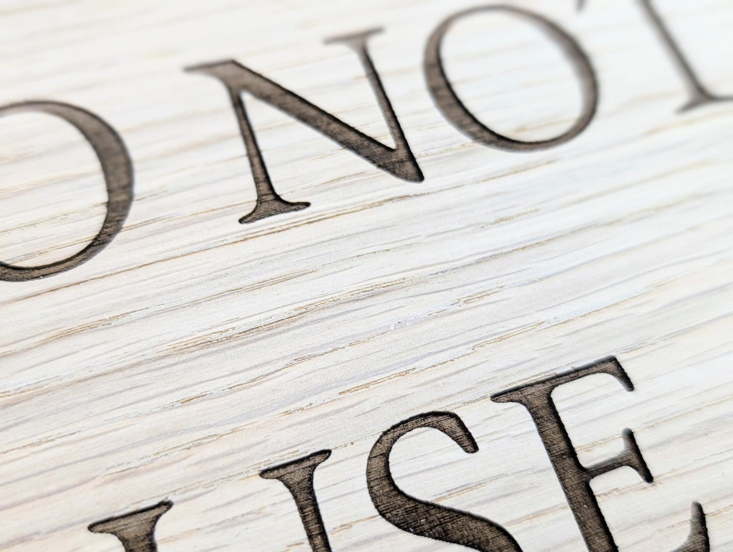 Please Do Not Use | Personalised Wooden Signs - Custom Text, Freestanding with Removable Base, XL Size, Table Signage Extra Large