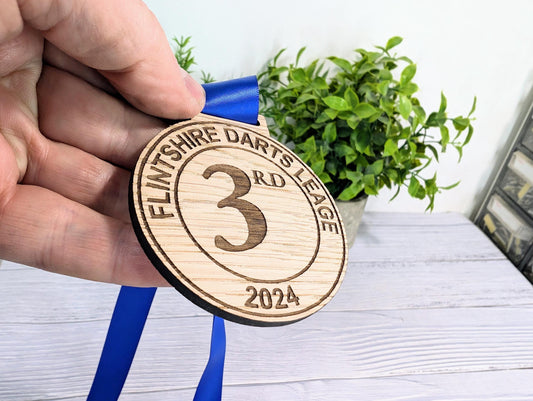 Custom Wooden Medals for Clubs Sports, Achievements, Business Awards, Bulk Medals, Football Medals, 1st, 2nd, 3rd Place, Bespoke Awards
