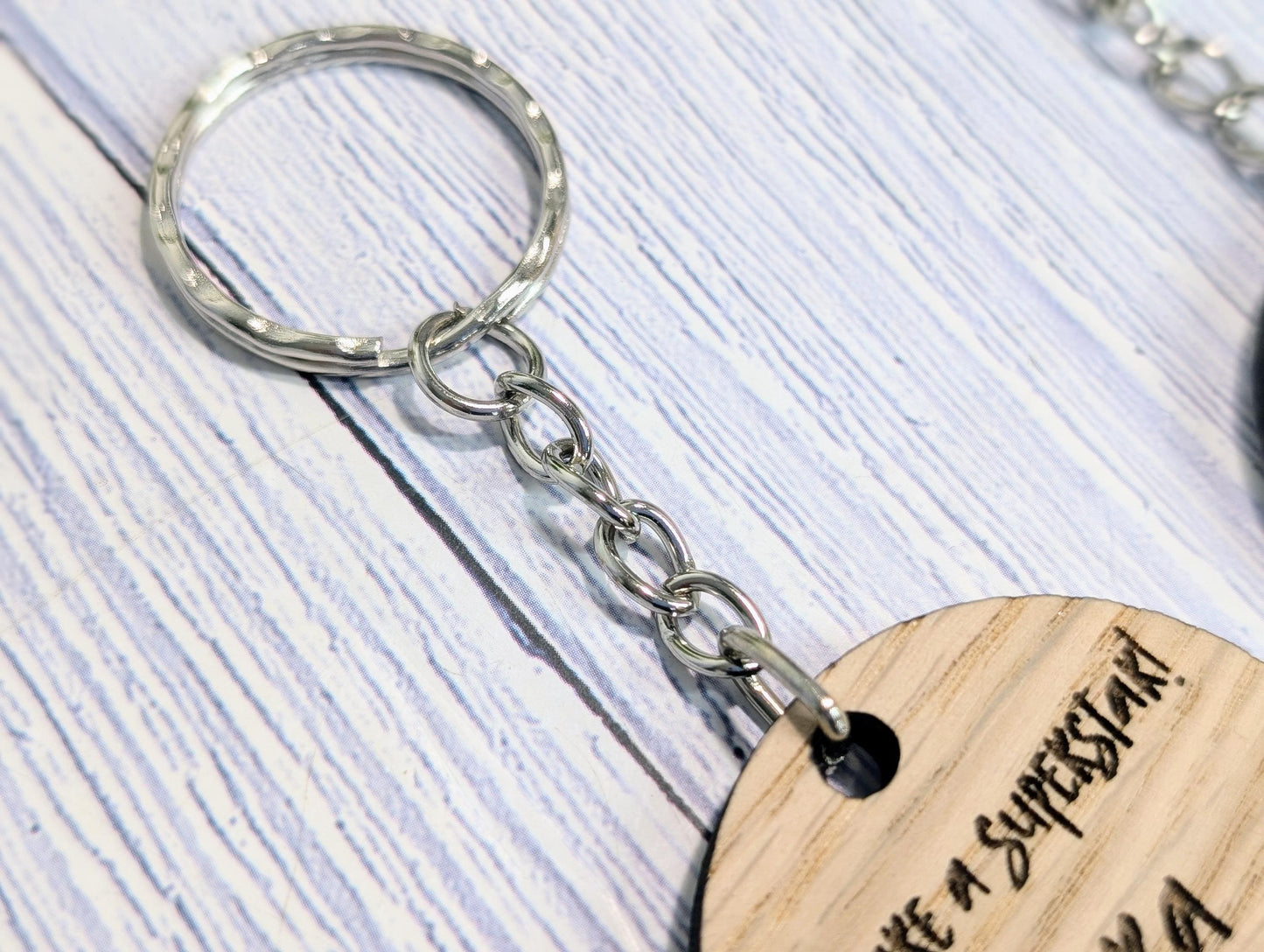 Personalised Student Superstar Keyrings, Oak School Key Chains, Students Gifts | Gifts from Teacher, End of Term, End-of-Year, Custom Names