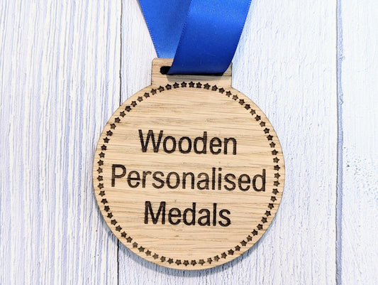 Wooden Personalised Medals - Eco-Friendly & Personalised, Achievements, Bulk Wood Medals, Zero Waste Medals, Custom Club Medals, Events