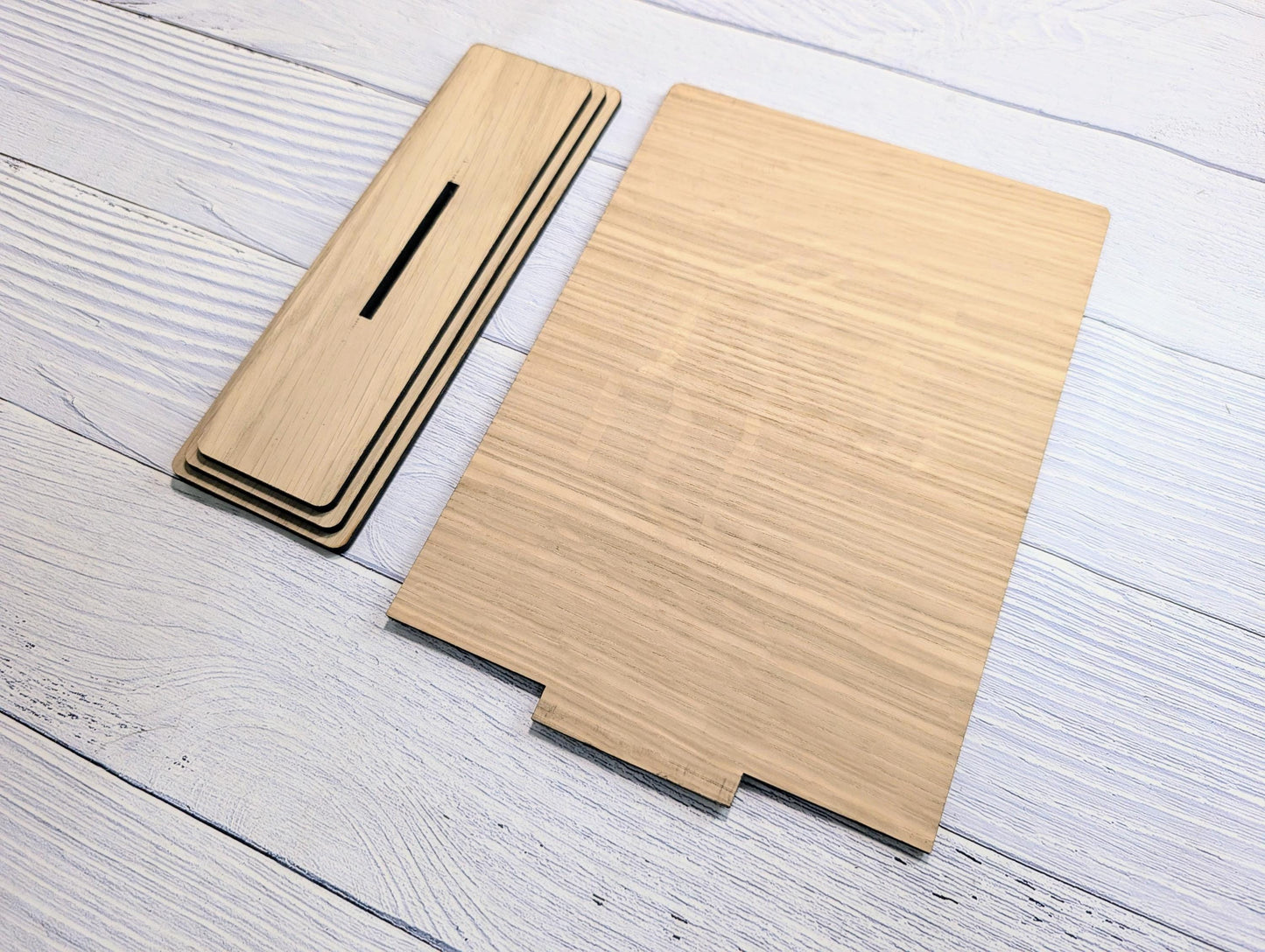 QR Code 'Leave us a review' Custom Wooden Table Sign, Personalised Logo & Link, Eco-Friendly, XL Size | Google, Trustpilot, Tripadvisor etc