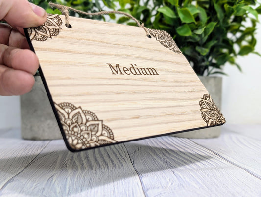 Custom Oak Sign | Personalised Wooden Hanging Signage | Birthday Gift | Man Cave Sign | Bar Sign | Christmas Fun | Hanging Sign | Den Sign