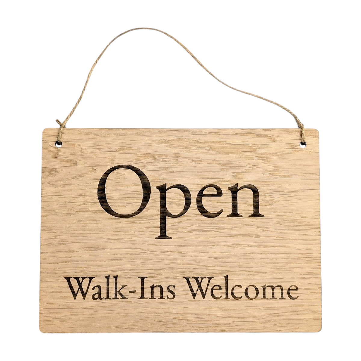 Open and Closed Sign | Double-Sided Oak | 4 Sizes