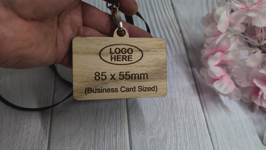 Eco Staff Name Badges with Eco Lanyards, Add Your Logo