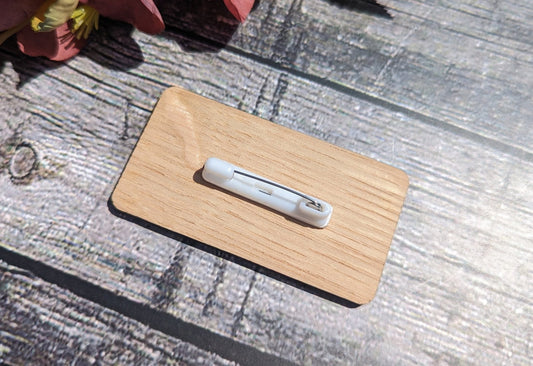 Fun Welsh Wooden Name Badges | Best Mam, Best Nain, Mam Gorau, Nain Gorau - CherryGroveCraft