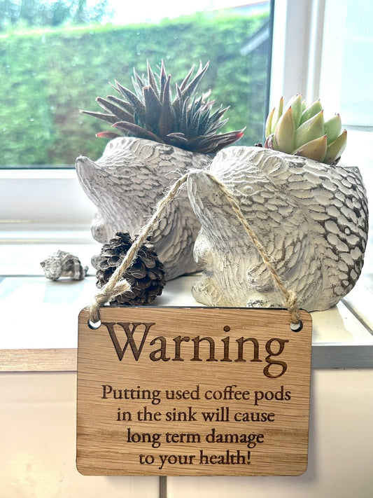 Funny Personalised Gift - Wooden Sign | Can Be Personalised | Oak Veneered MDF | Ideal for Birthday, Christmas, Valentines etc. - CherryGroveCraft