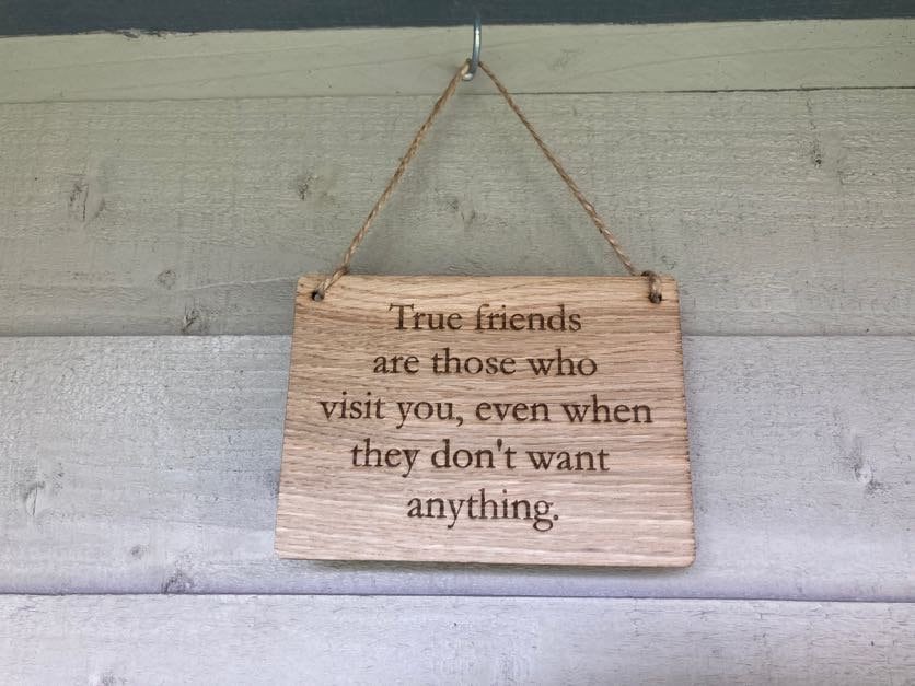 Handmade Wooden Personalised Sign, Personalised Wooden Plaque, Personalised Wooden Hanging Sign, Oak Sign, Man Cave Sign, Door Sign - CherryGroveCraft