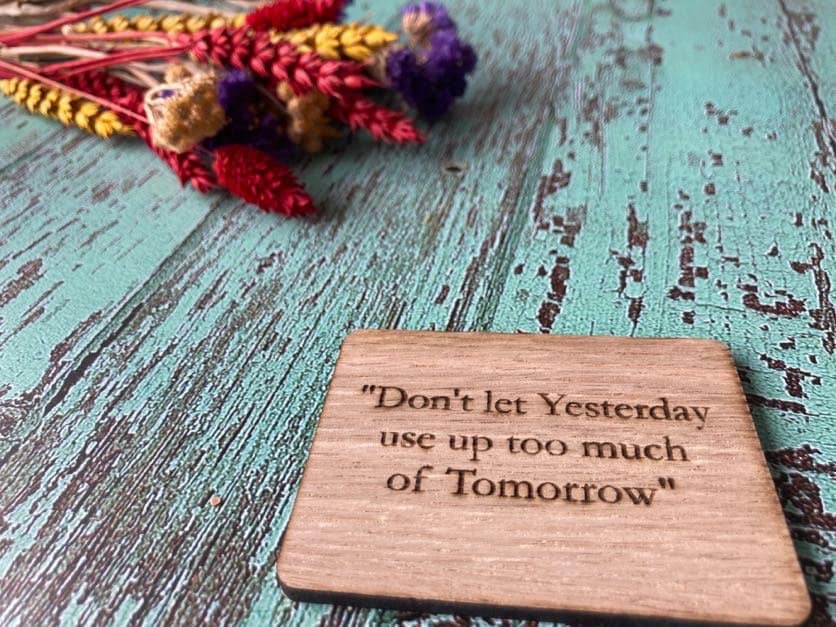 Personalised Fridge Magnets, Wooden Rustic Gift, 3 Sizes, Wooden Fridge Magnet, Oak