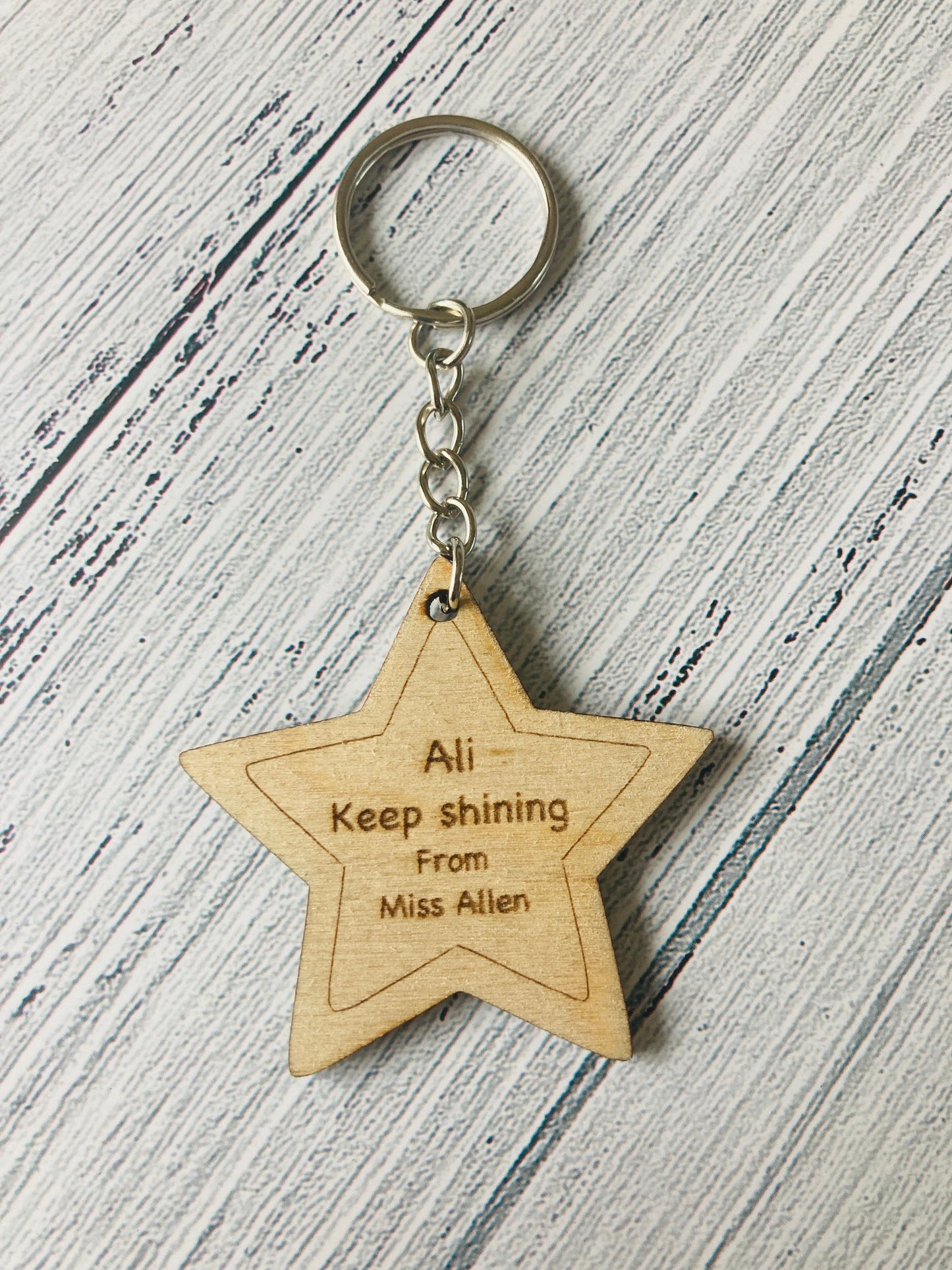 School Children Gifts, Personalised Keyrings For Pupils, Gifts From Teacher