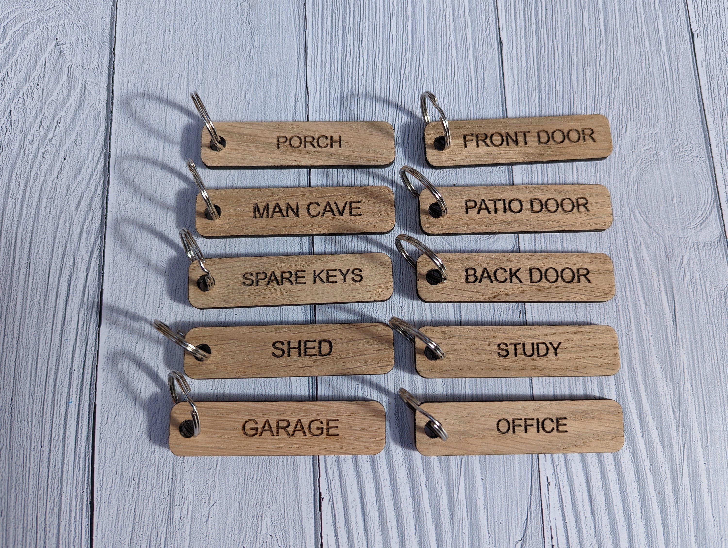 Wooden House Key Tags - Eco-Friendly, Labelled – CherryGroveCraft