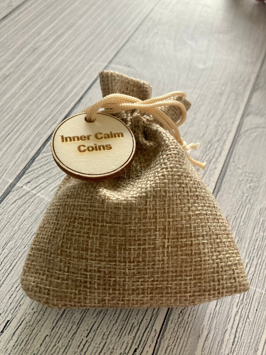 Inner Calm Coins, Pocket Anxiety Techniques, Mindfulness Gift - CherryGroveCraft