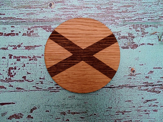 Northern Ireland Coasters, Irish Gifts, Oak - CherryGroveCraft