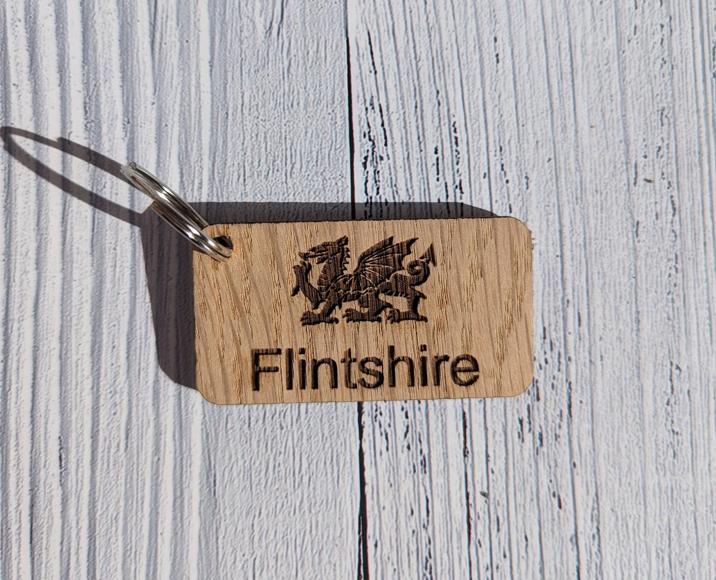 Personalised Patriotic Welsh Keyrings with Welsh Dragon and Phrases - CherryGroveCraft