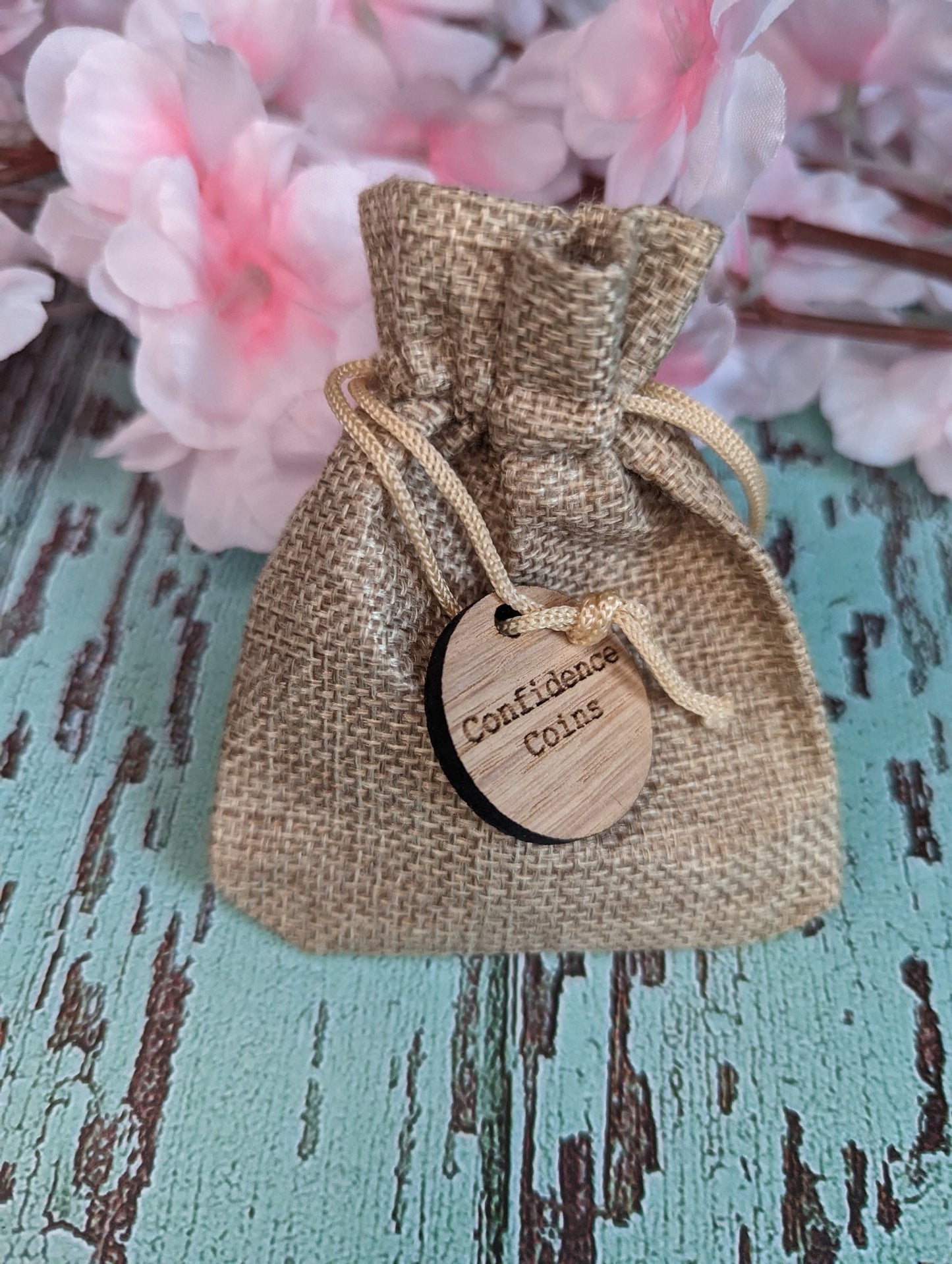 Personalised Wooden Hug Tokens - Oak Kindness Gifts - Gift for Friends - Wooden Tokens - Custom Engraved - Confidence Coins - CherryGroveCraft