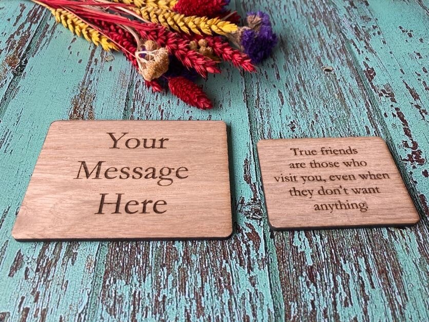 Promotional Wooden Fridge Magnets, Logo Fridge Magnets, 3 Sizes - CherryGroveCraft