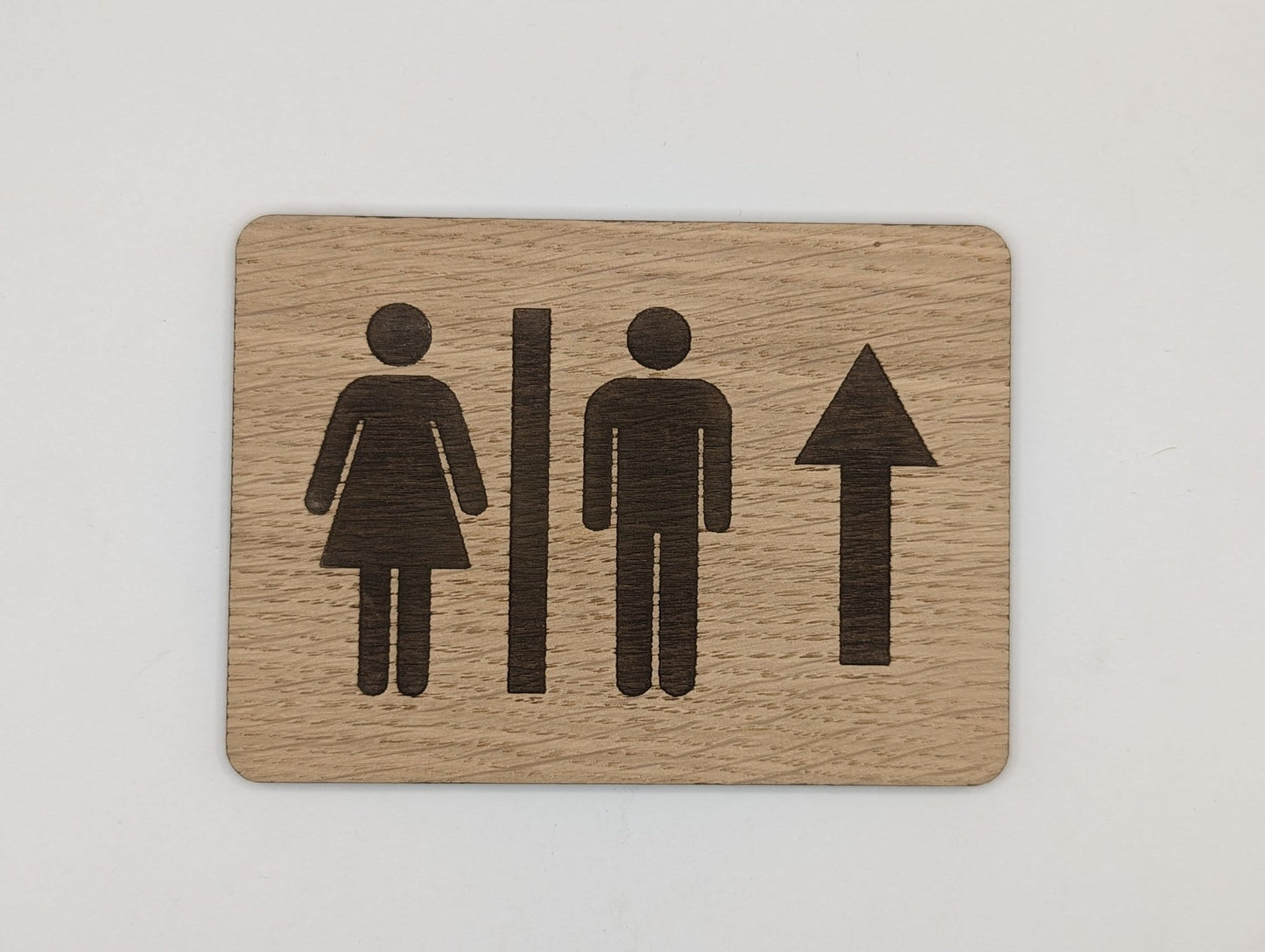 Wooden Toilet Signs - Rustic Bathroom Signage for Hotels, Restaurants, Bars, B&Bs, and Offices - CherryGroveCraft