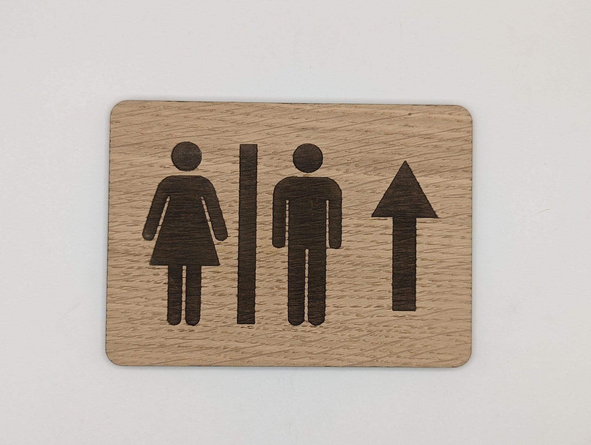 Wooden Toilet Signs - Rustic Bathroom Signage for Hotels, Restaurants, Bars, B&Bs, and Offices - CherryGroveCraft
