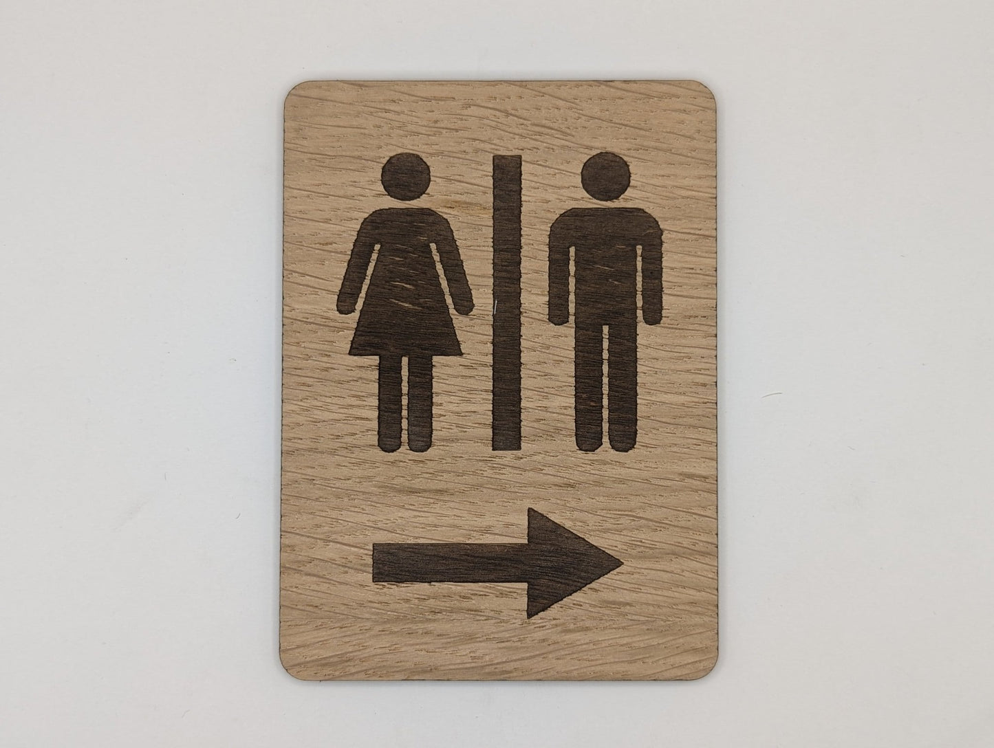 Wooden Toilet Signs - Rustic Bathroom Signage for Hotels, Restaurants, Bars, B&Bs, and Offices - CherryGroveCraft
