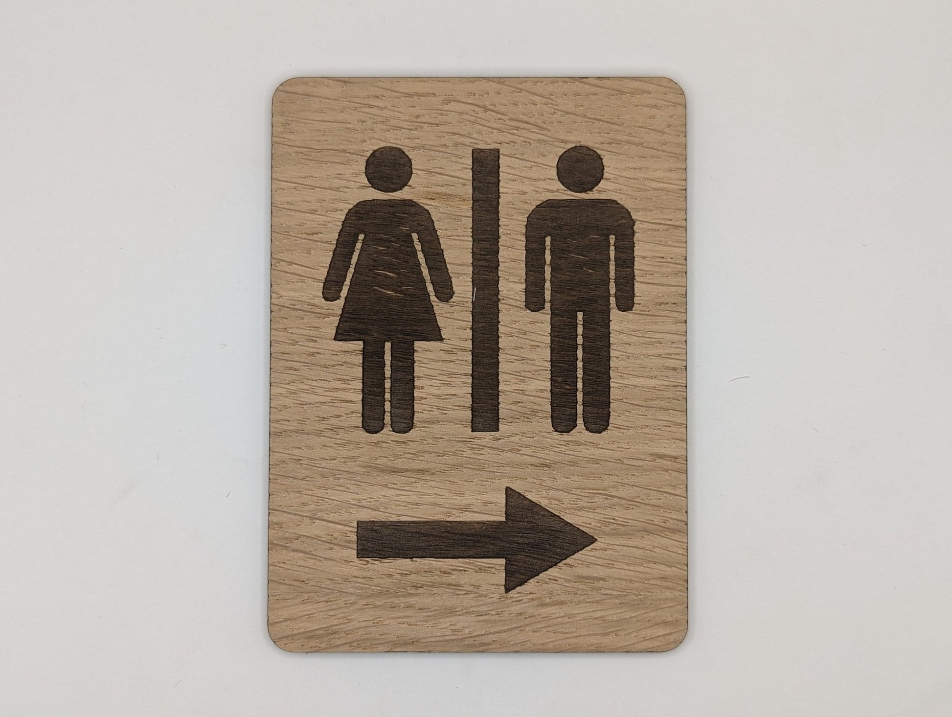 Wooden Toilet Signs - Rustic Bathroom Signage for Hotels, Restaurants, Bars, B&Bs, and Offices - CherryGroveCraft