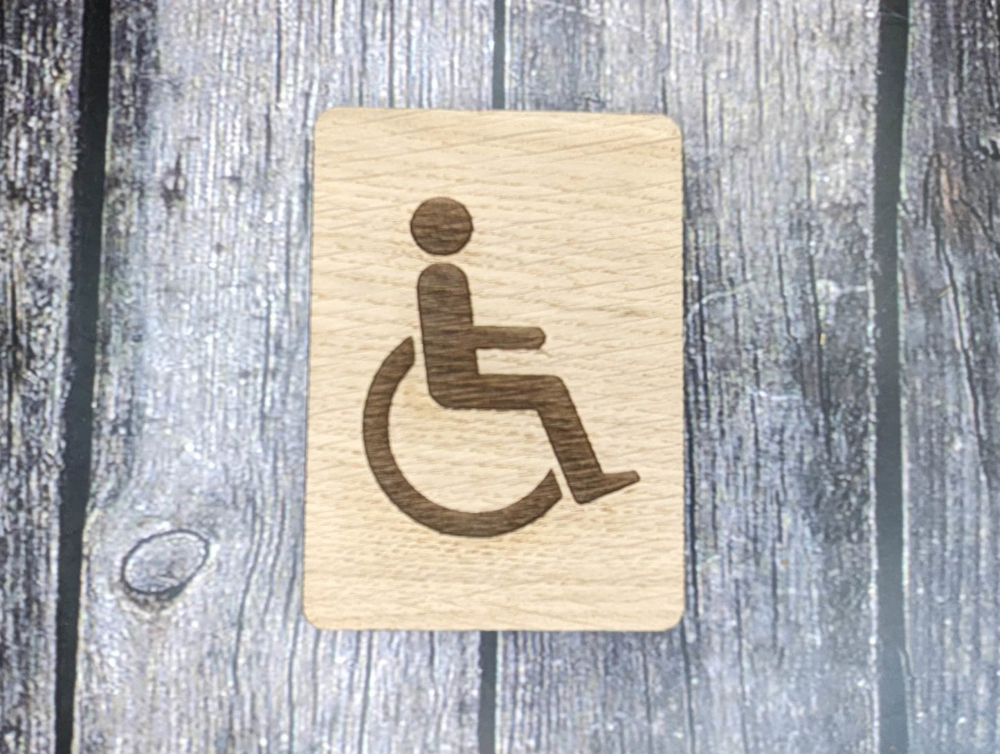 Wooden Toilet Signs - Rustic Bathroom Signage for Hotels, Restaurants, Bars, B&Bs, and Offices - CherryGroveCraft