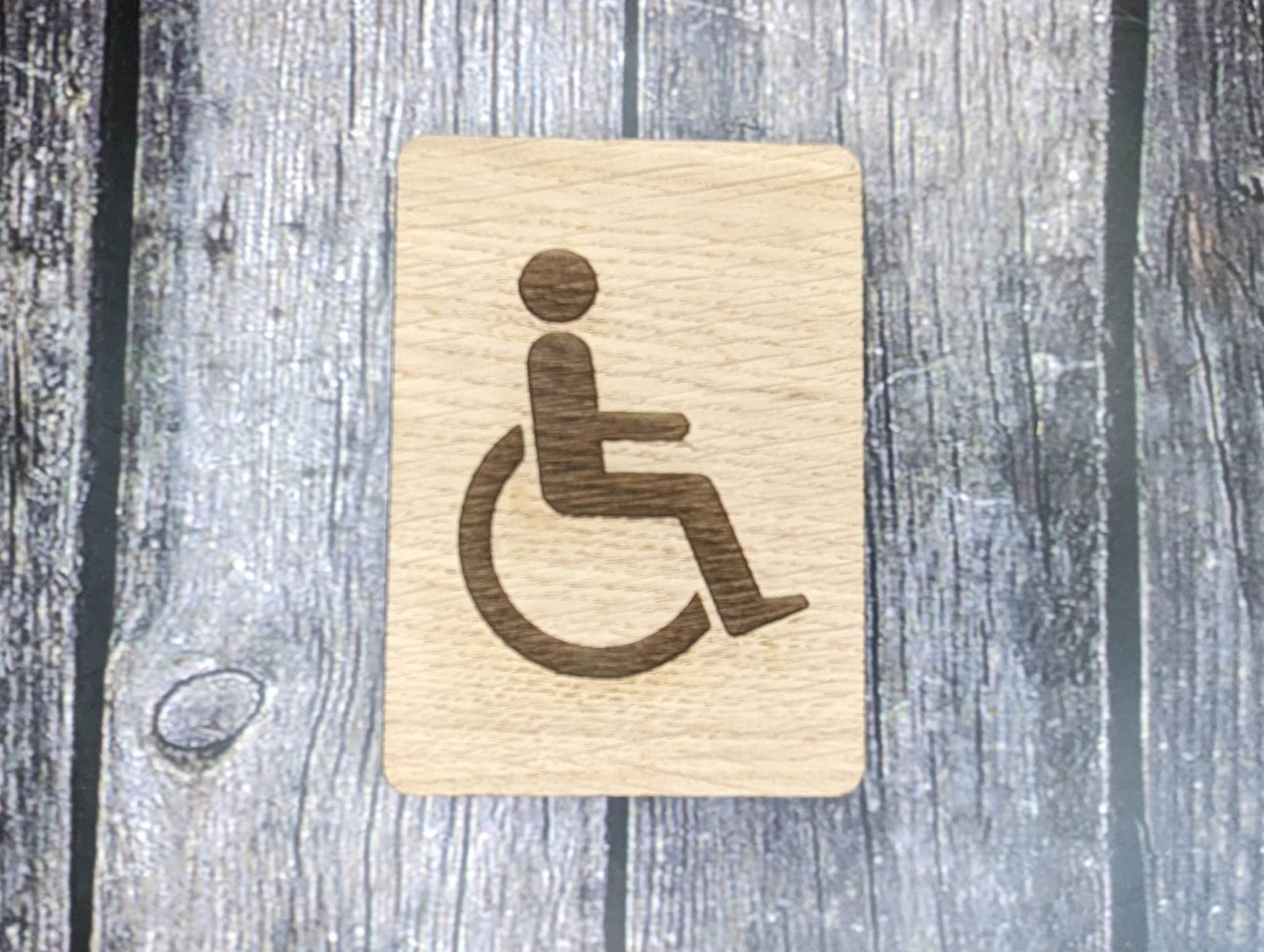 Wooden Toilet Signs - Rustic Bathroom Signage for Hotels, Restaurants, Bars, B&Bs, and Offices - CherryGroveCraft