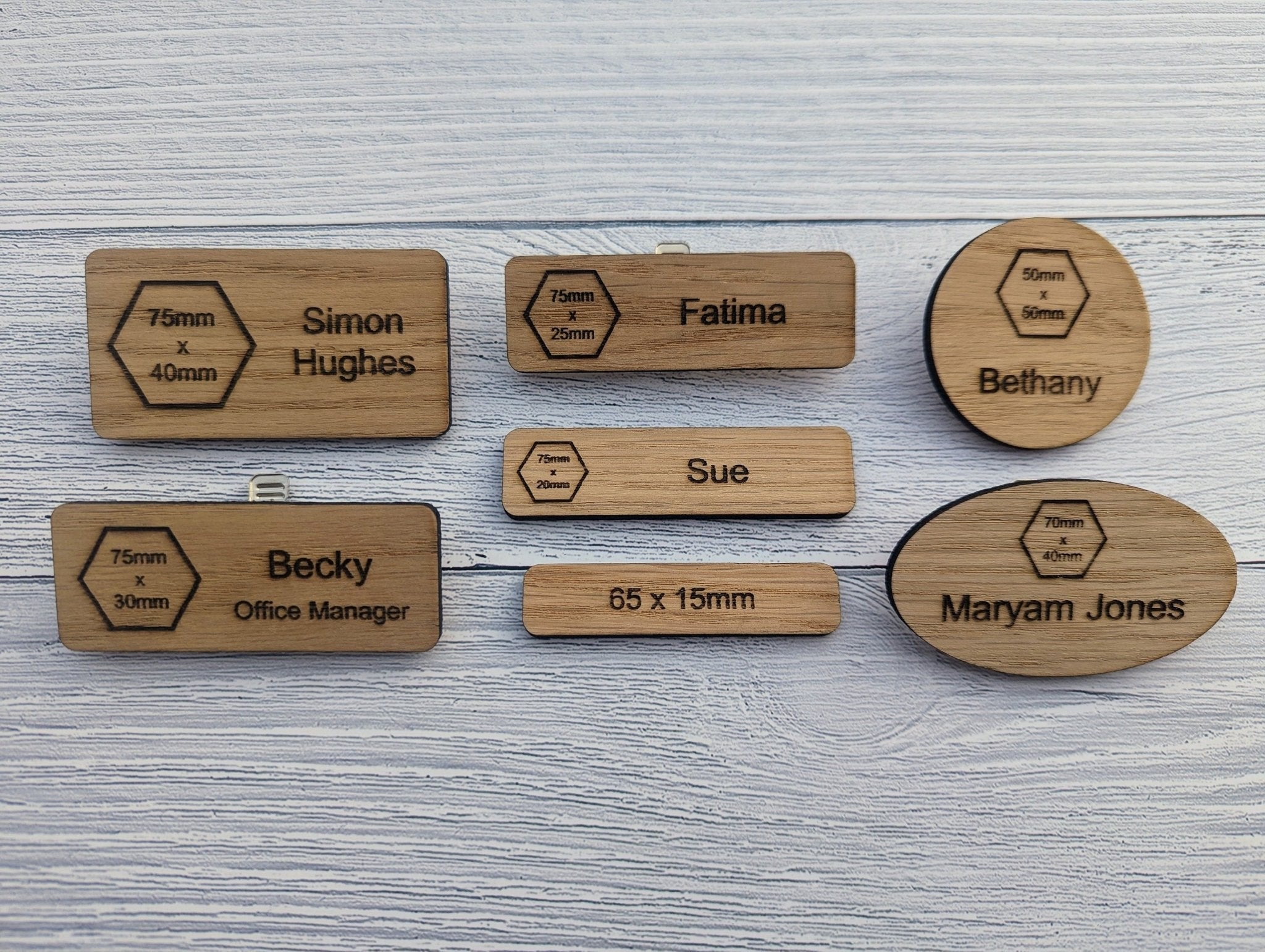 7 Reasons Your Business Needs Wooden Name Badges – CherryGroveCraft