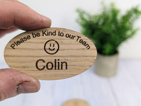 Boost Your Brand and Enhance Visitor Management with Eco-Friendly Wooden Name Badges - CherryGroveCraft