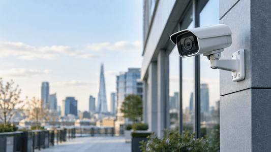 CCTV security camera illustration — header image for the UK CCTV sign law guide