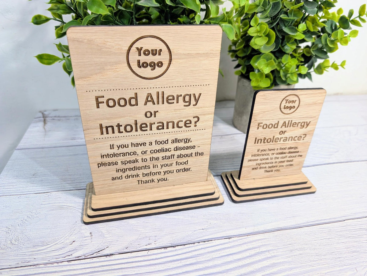 Signs In Food Food Allergy Signs for Cafés and Restaurants – CherryGroveCraft