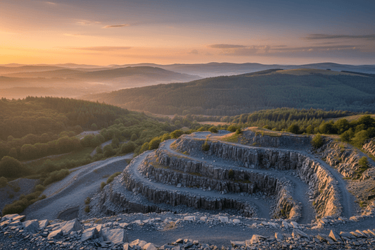 Natural slate stone illustrating the environmental case for quarried stone