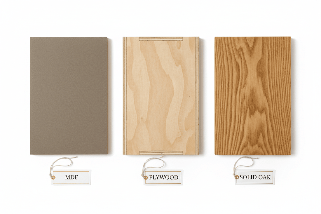 MDF, plywood and solid wood panels compared for sustainability and durability