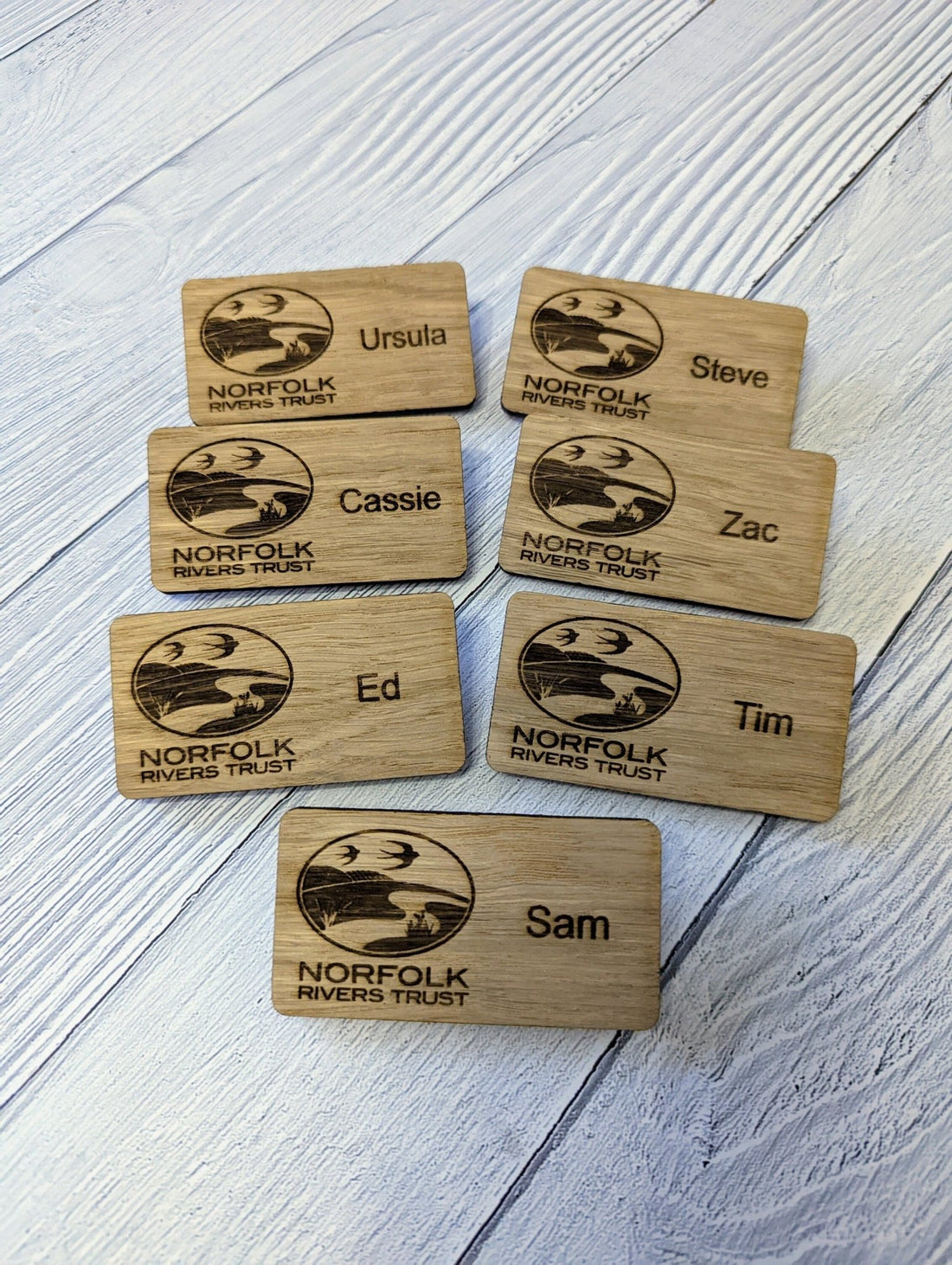 Sustainable Wooden Name Badges for Conferences and Events - CherryGroveCraft