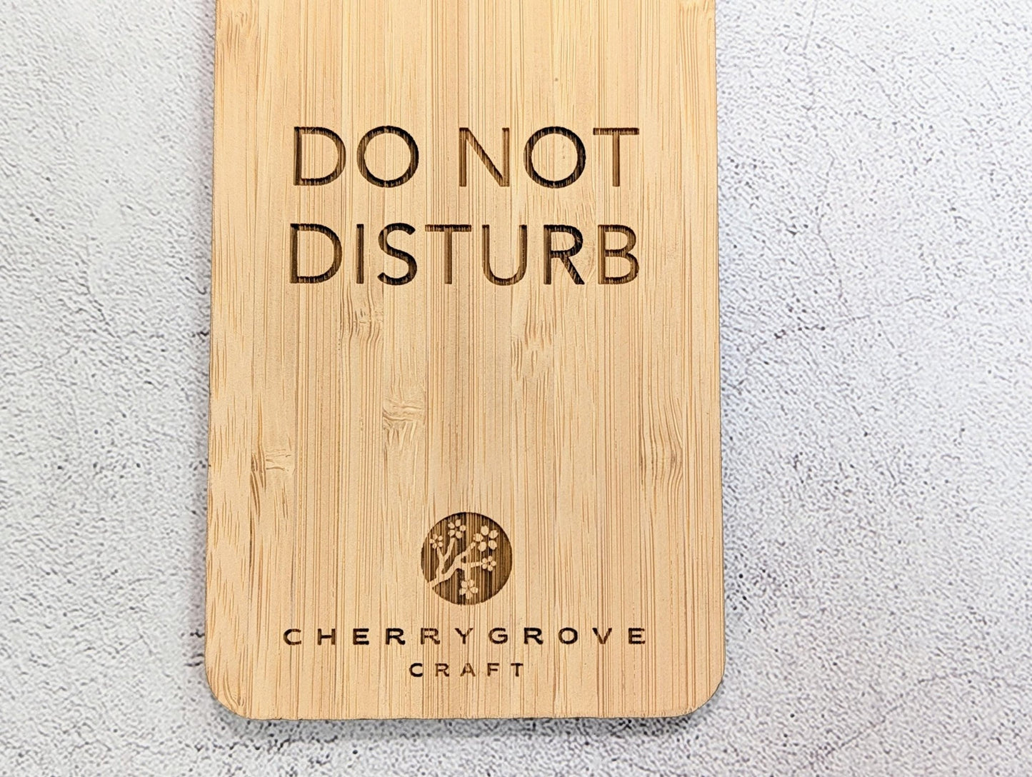 5mm Premium Bamboo Hotel Door Hanger | Do Not Disturb | Add Logo