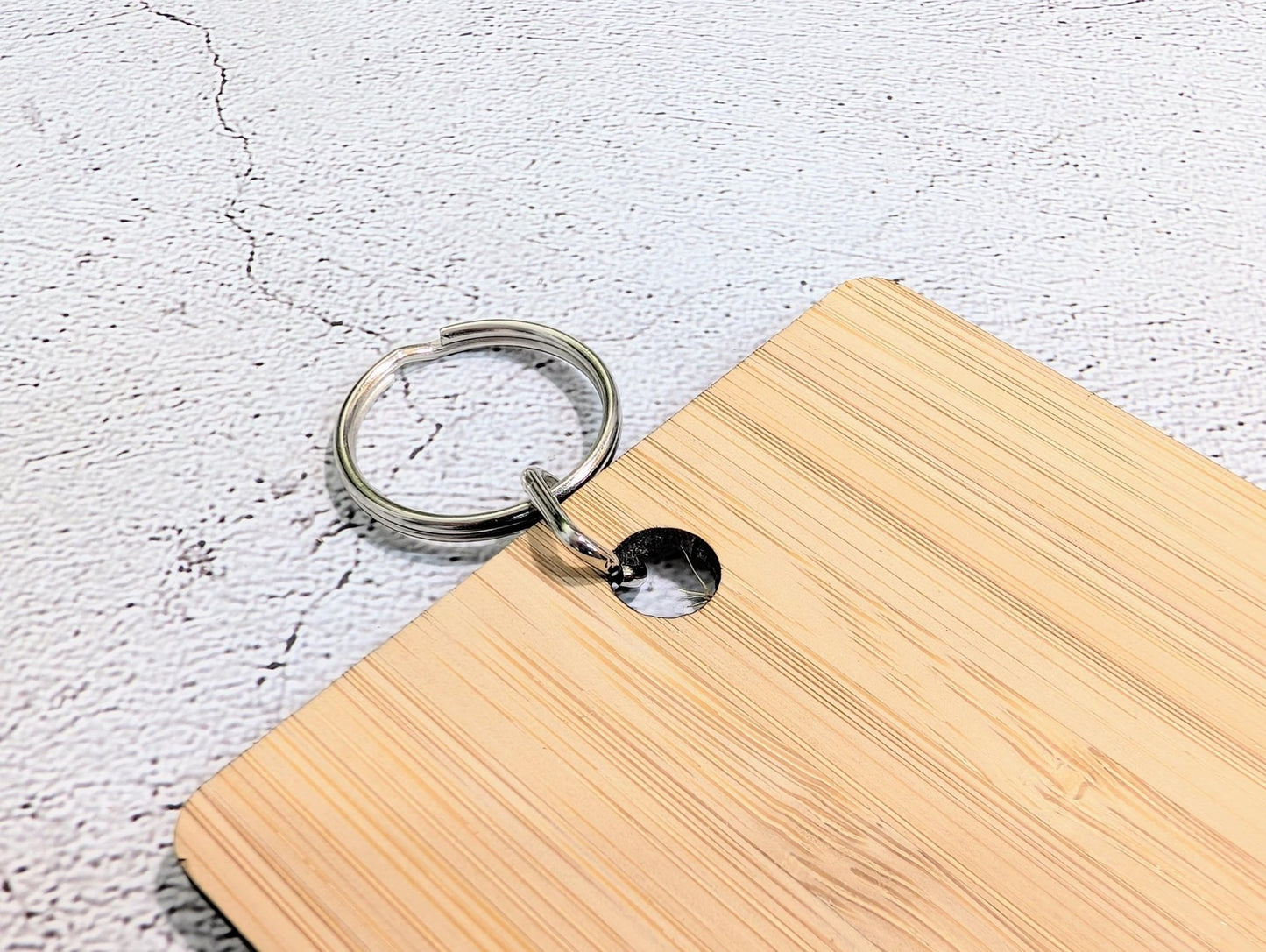 Accessible Bathroom Keyring – Large Bamboo Key Tag, Engraved Wheelchair Symbol, Eco - Friendly Design, Durable and Lightweight, Handmade - CherryGroveCraft