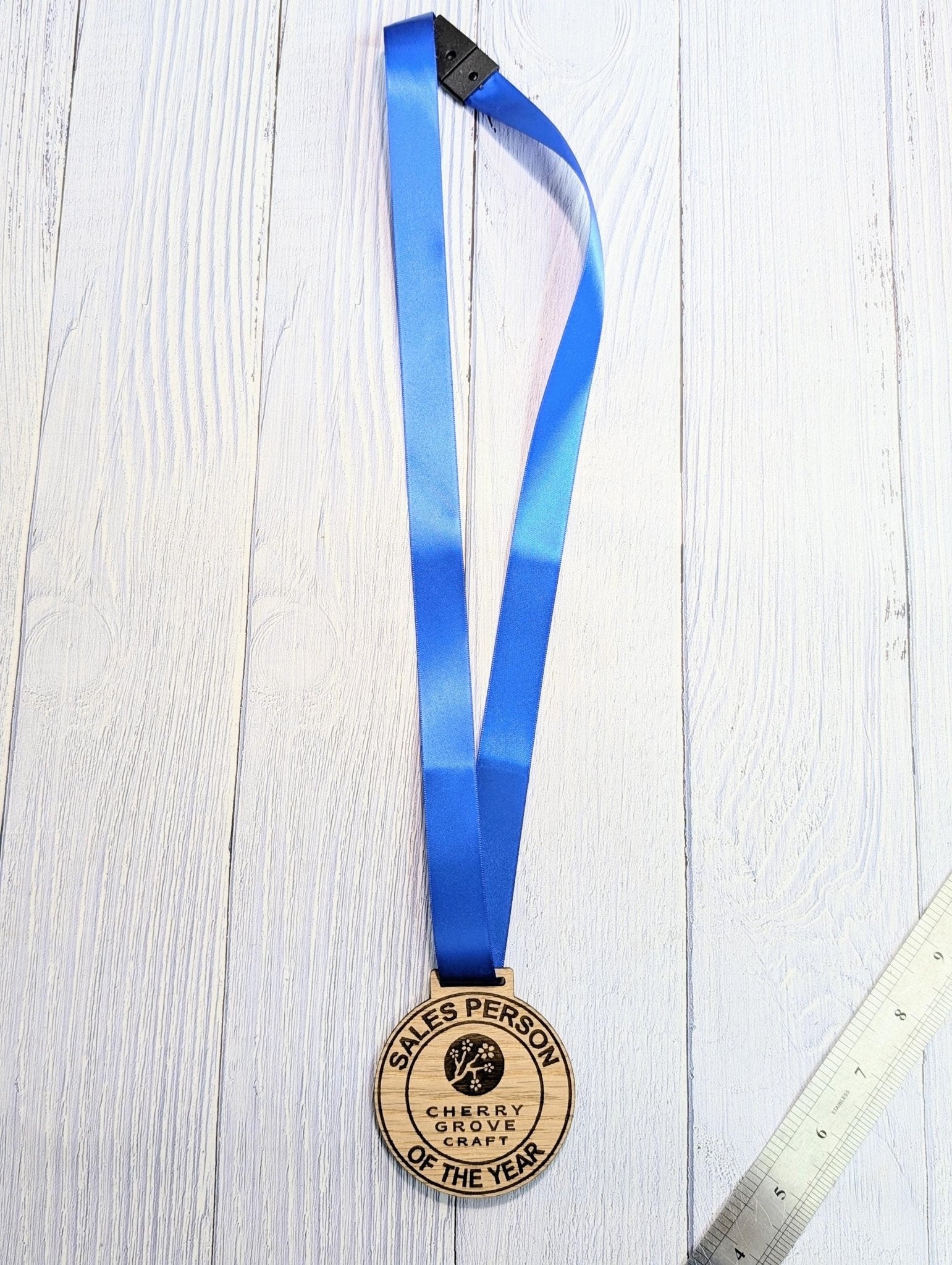 Bespoke Wooden Business Award Medals - Eco - Friendly & Personalised, Achievements, Bulk Wood Medals, Logo Medals, Club Medals - CherryGroveCraft